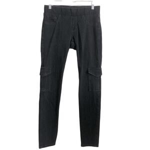 CAbi Casual Jeans Skinny Leg Pull-On Stretch Black Cargo Pants Small